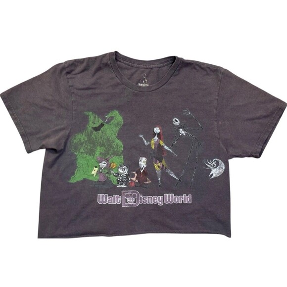 Disney World Nightmare Before X-Mas TShirt S Jack Skellington Tim Burton Cropped - Picture 1 of 5